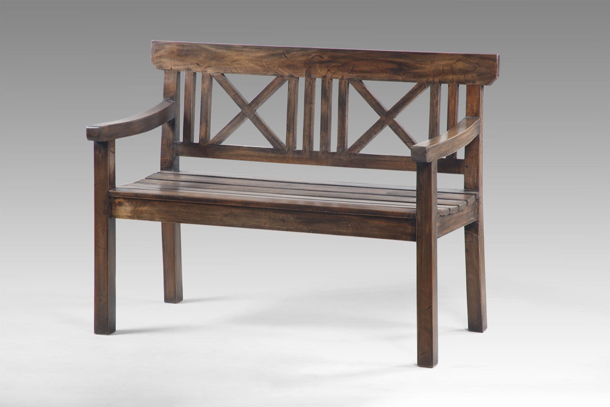 Drahma bench in natural materials – handmade boho furniture from Bali