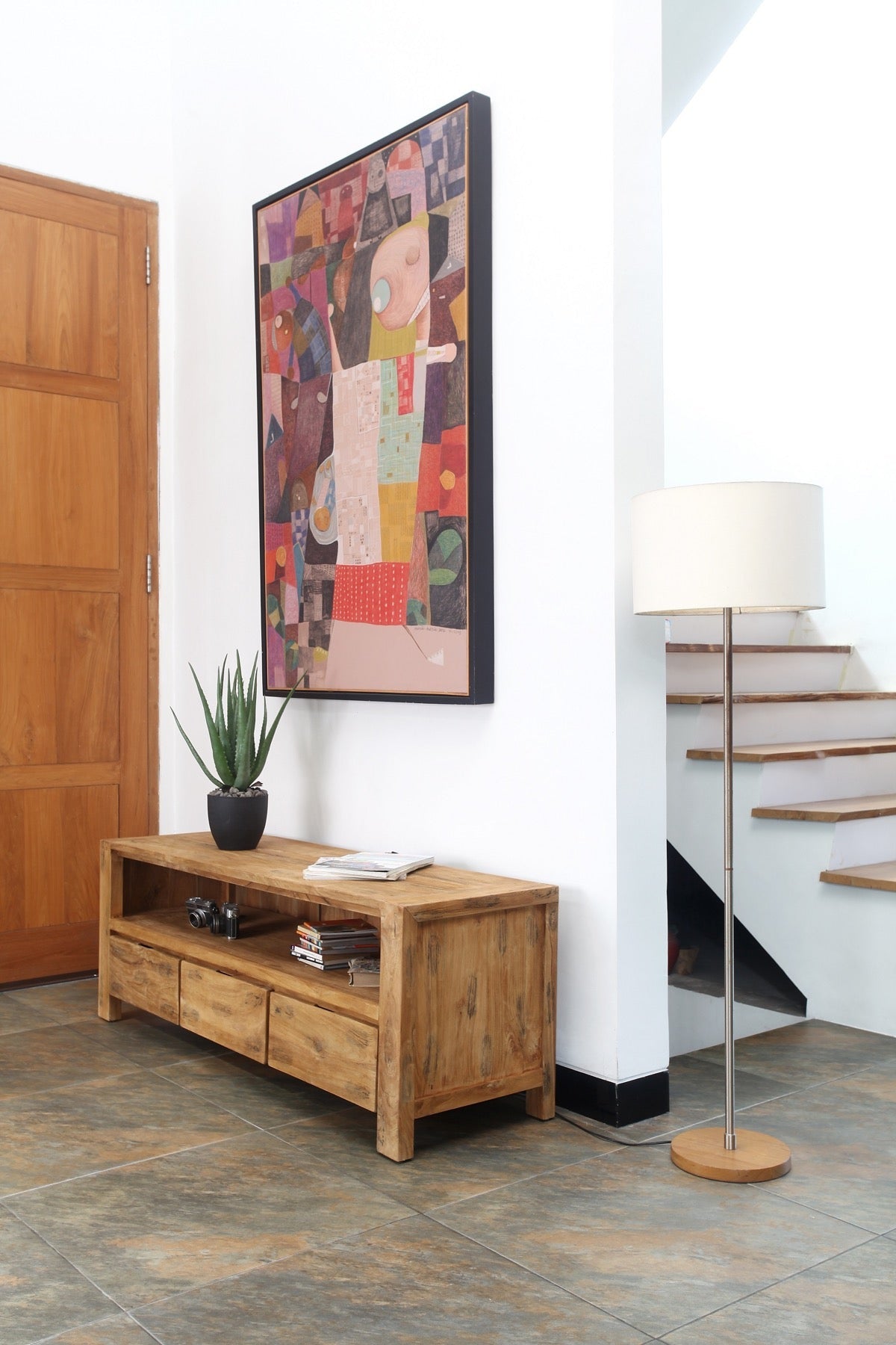 Country Plasma Table 3 Drawers