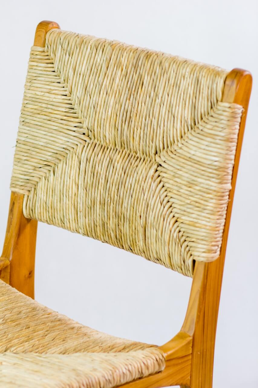 Katjia Rush Dining Chair Without Cushion