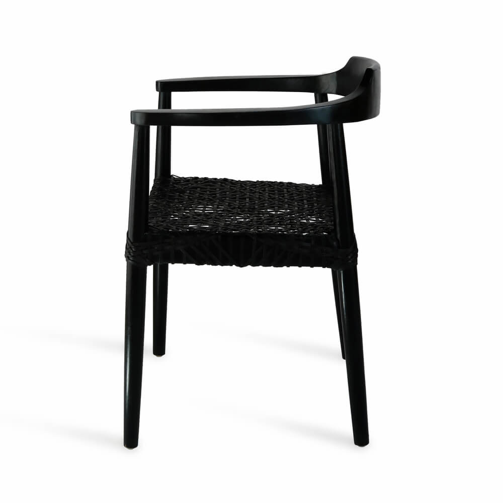 Kopenhagen Armchair Natural With Leather Seat