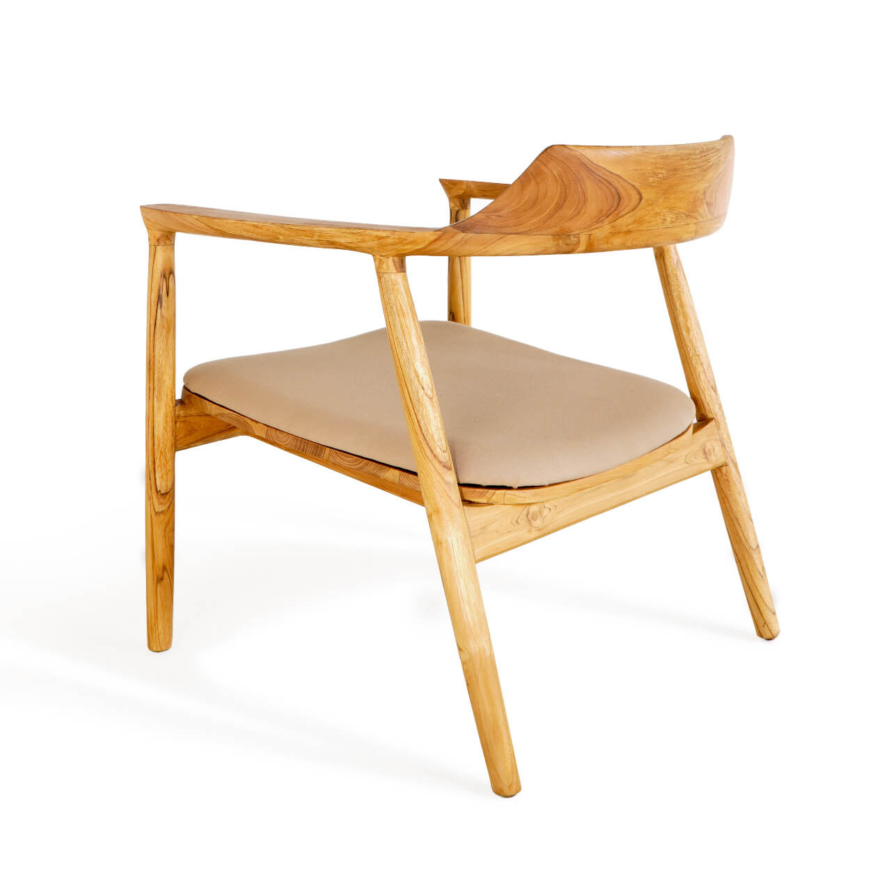 Kennedy Lounge Chair With Beige Fabric