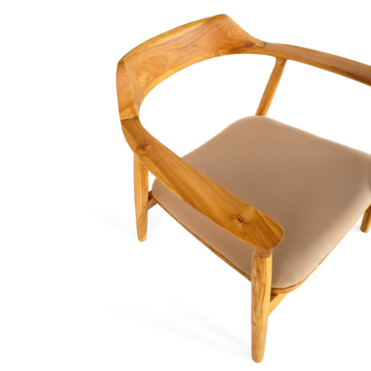 Kennedy Lounge Chair With Beige Fabric