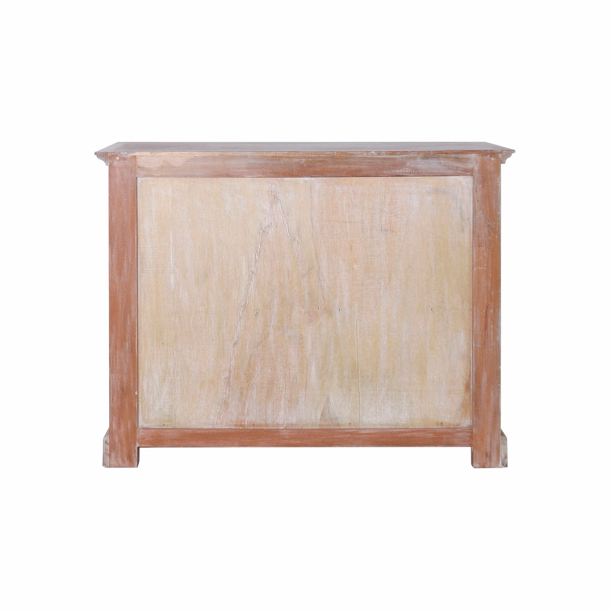 Solid wood bookcase Sentani – boho furniture, handwoven and handmade in Bali