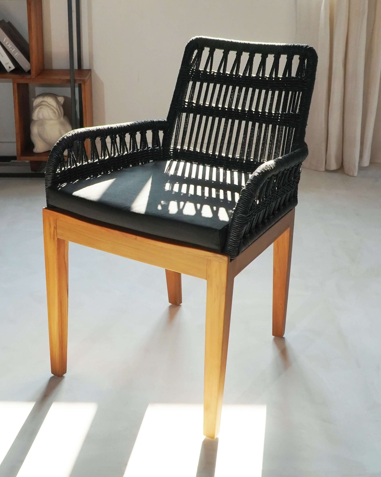 Bali Furniture – Starla Armchair With Black Cushion – The Starla Armchair With Black Cushion b