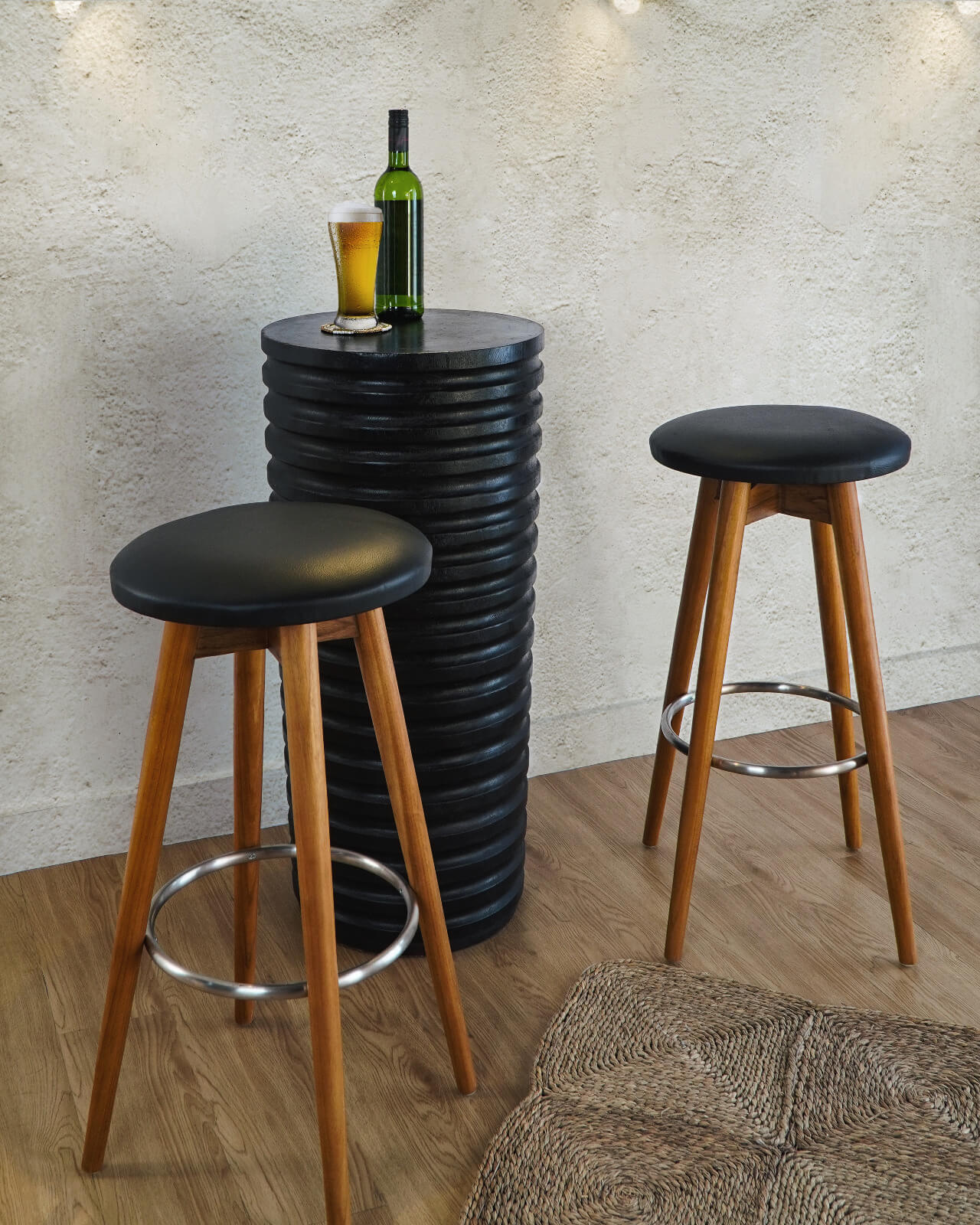 Bali Furniture – Brandon Bar Chair – The Brandon Bar Chair brings warmth, tex