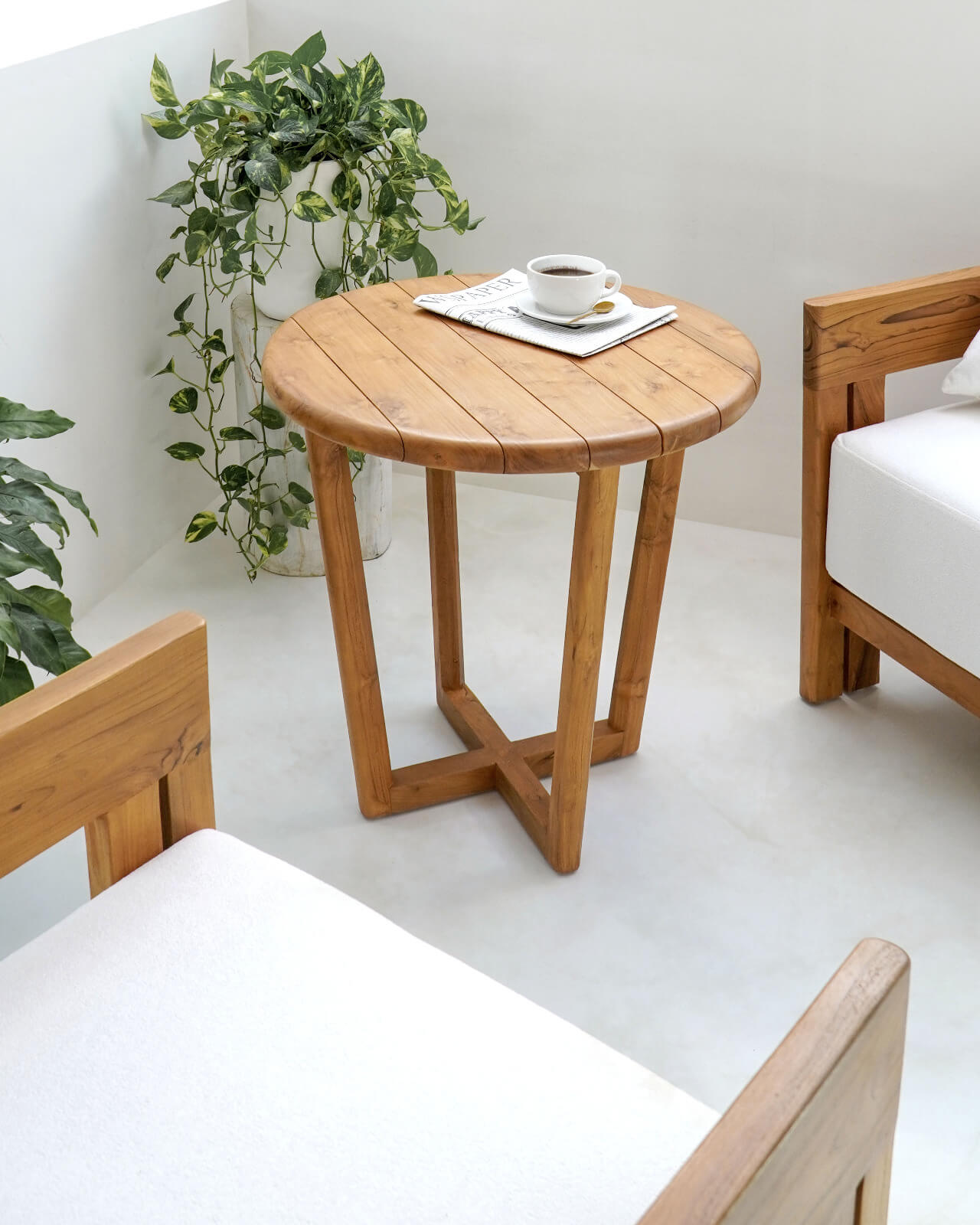 Bali Furniture – Nagoya Living Set Of Three With White Cushion Set