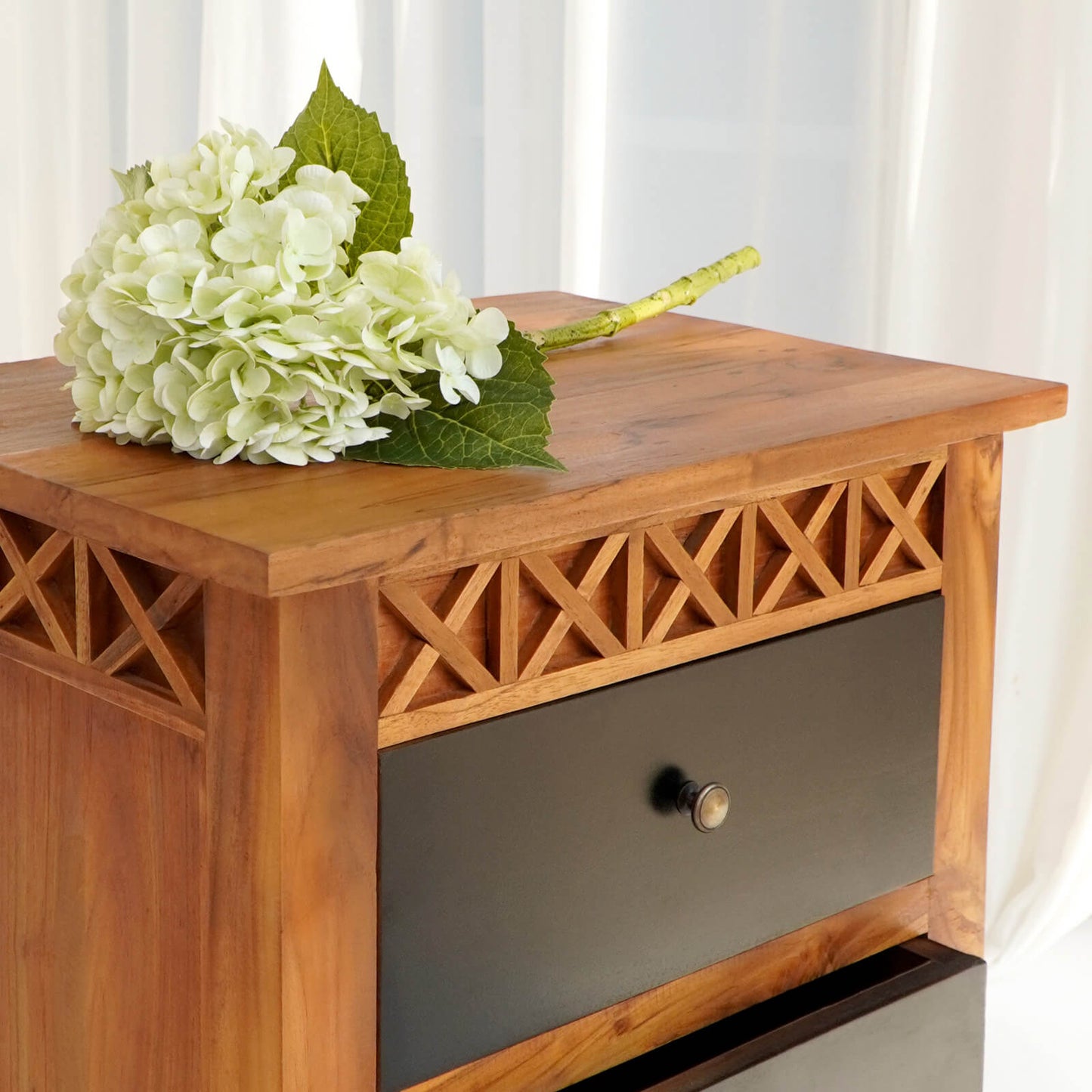 Hagen X Side Table With Three Drawers