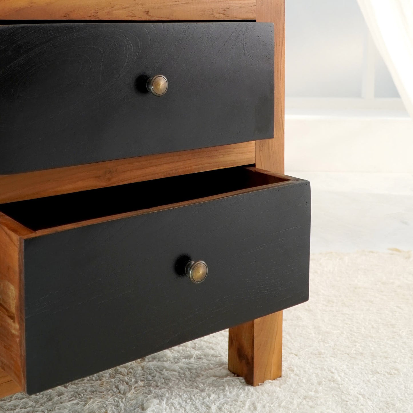 Bali Furniture – Hagen Side Table With Two Drawers