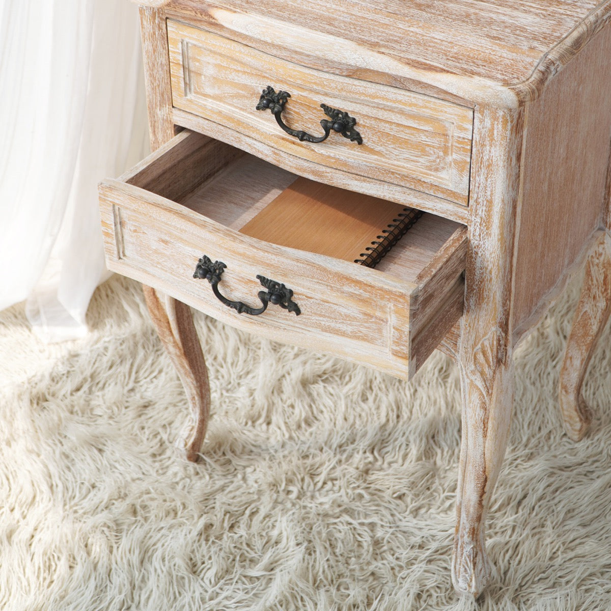 Hamilton Bedside Table Two Drawers