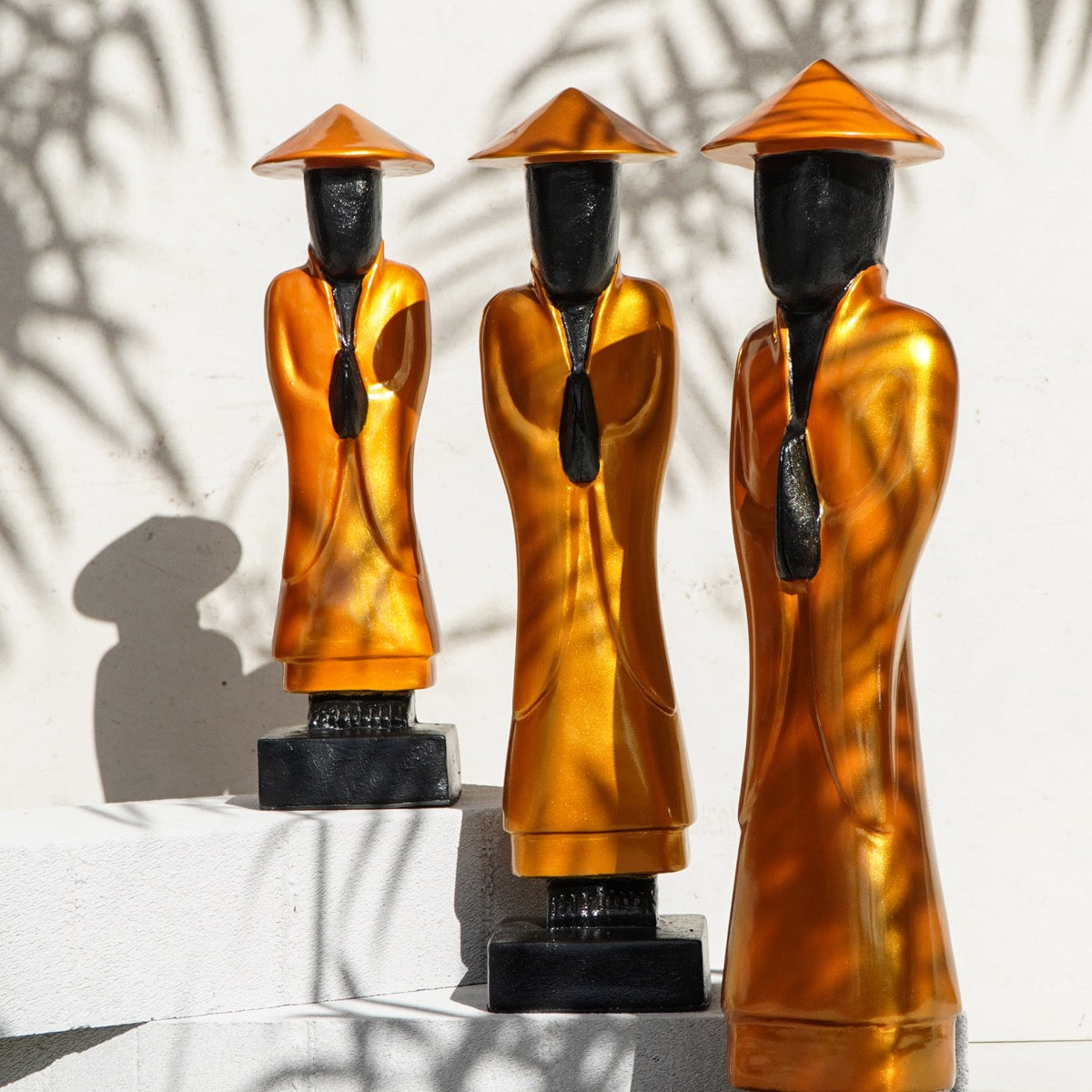 Bali Furniture – Chinese Small Hat Figure Set Of Three