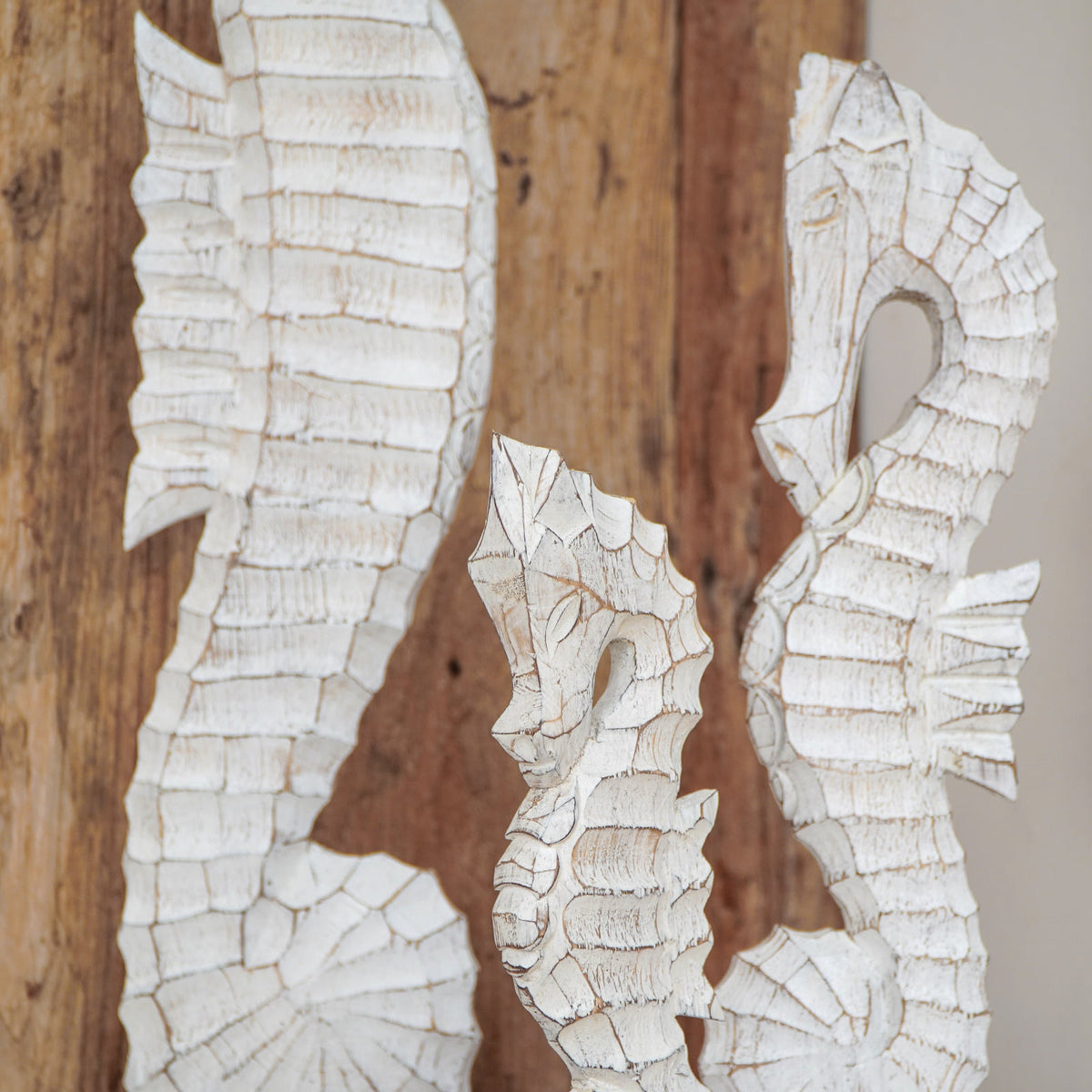 Seahorses – natural materials sculpture, boho decor from Bali