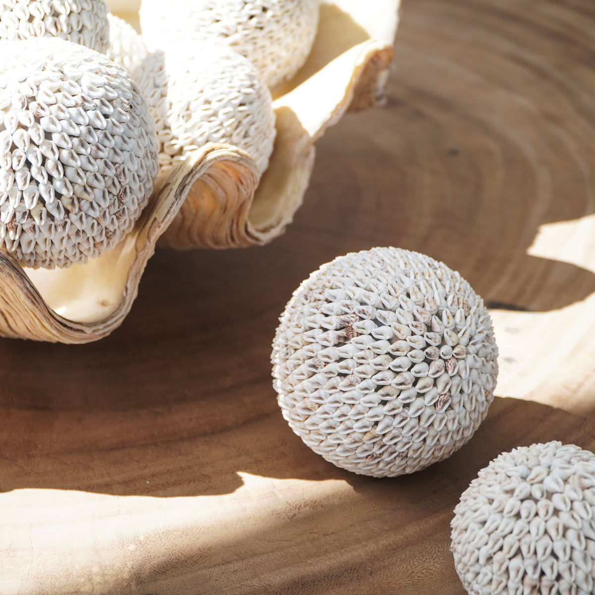Shella Ball – natural materials decorative piece, boho decor from Bali