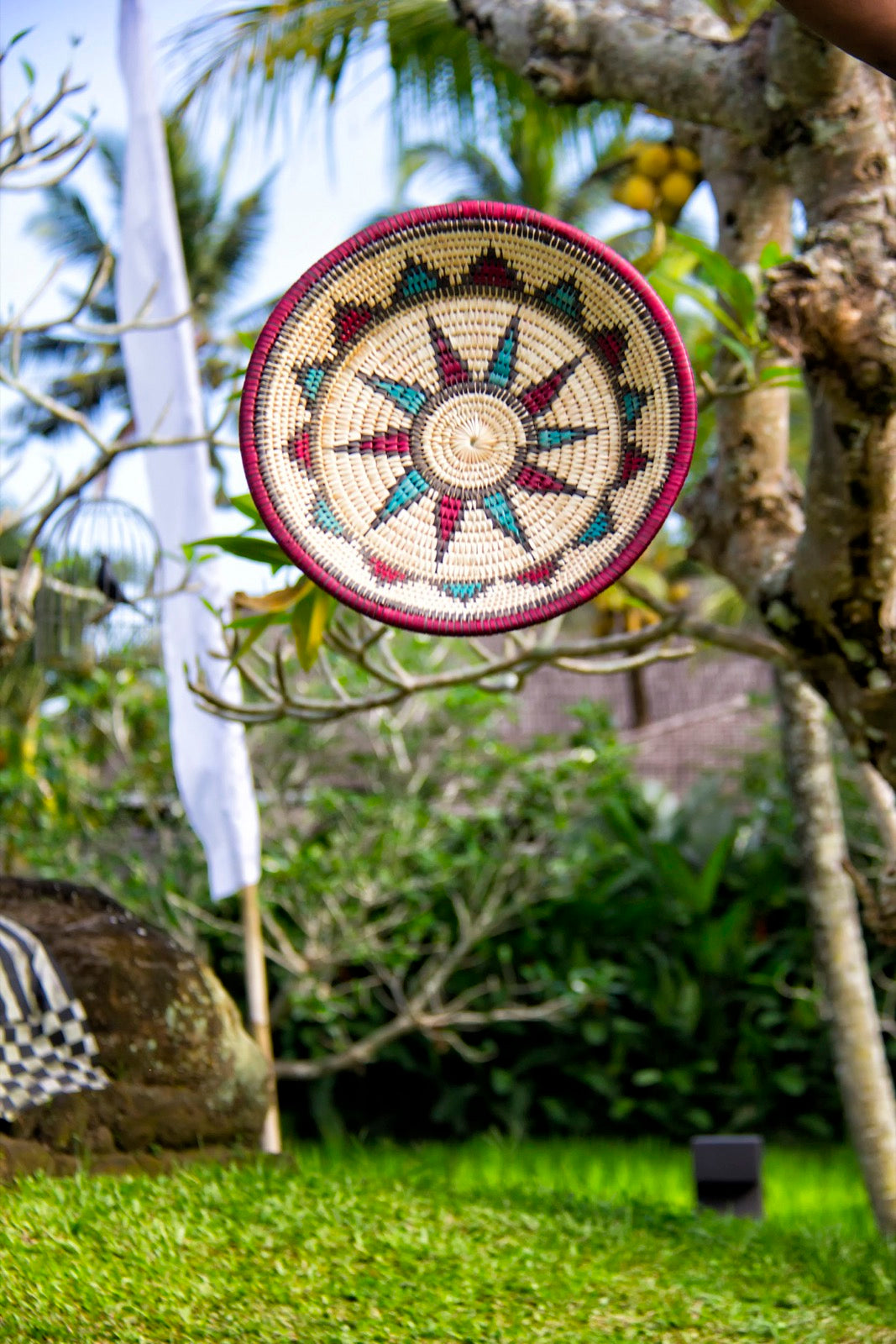 Wall Deco Round Plate plate by BaliSouk – boho decor made in Bali