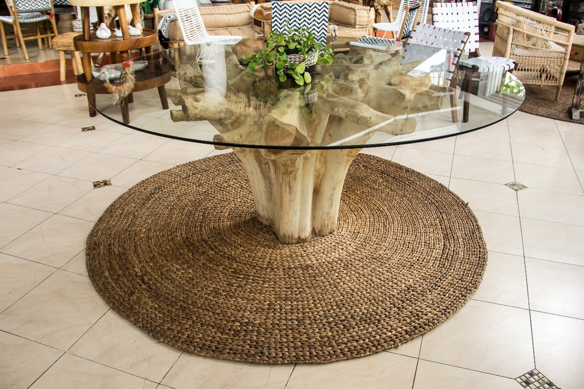 Casablanca rug in natural materials – boho decor by BaliSouk