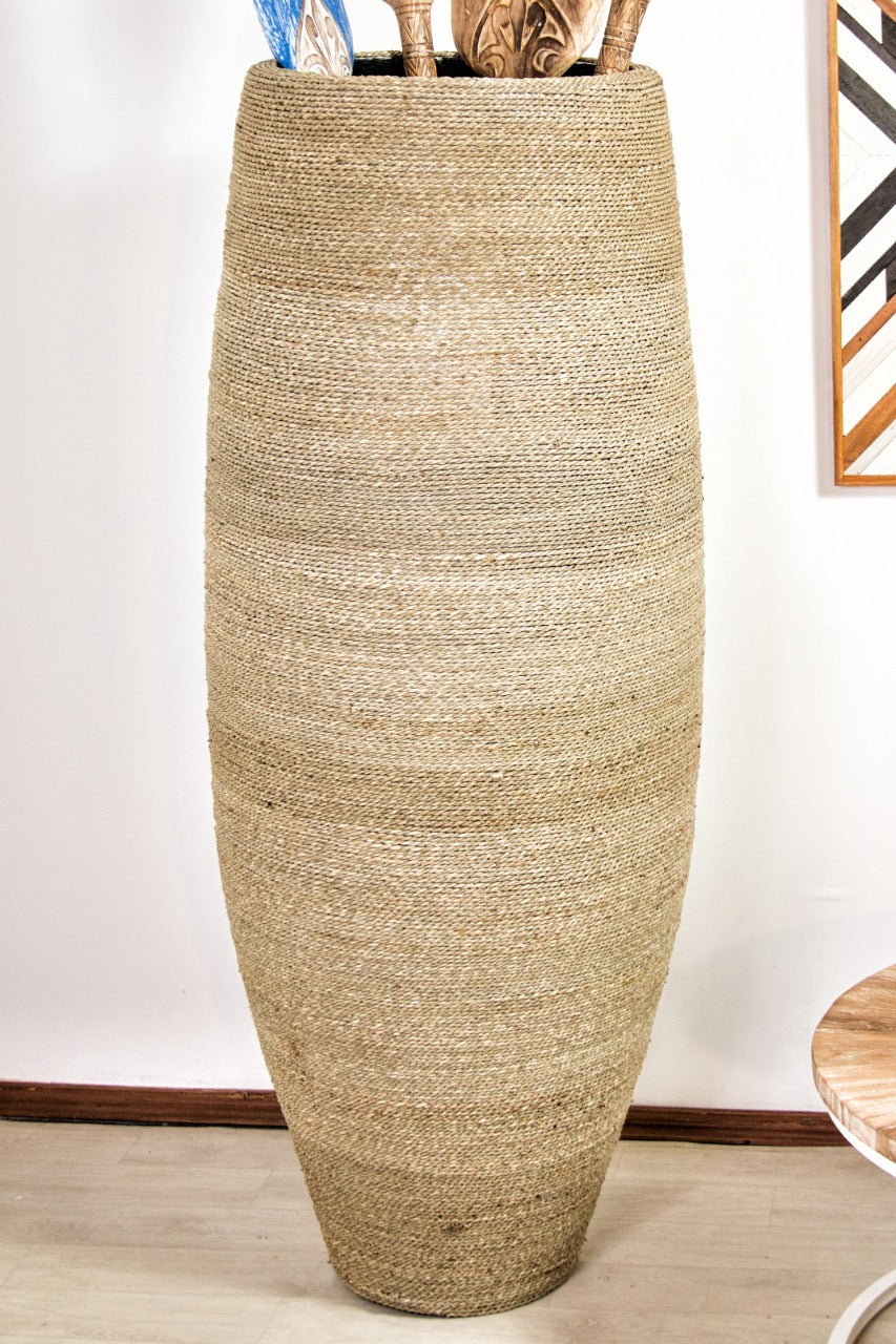 Deluxe Rope vase by BaliSouk – boho decor made in Bali