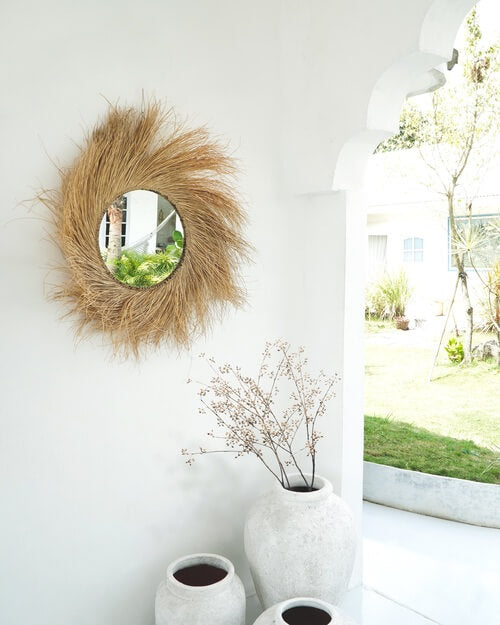 Bali Furniture – Milla Mirror – The Milla Mirror brings warmth, texture