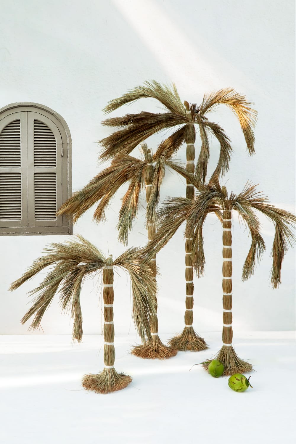 Tree decorative piece in natural materials – handmade boho decor from Bali