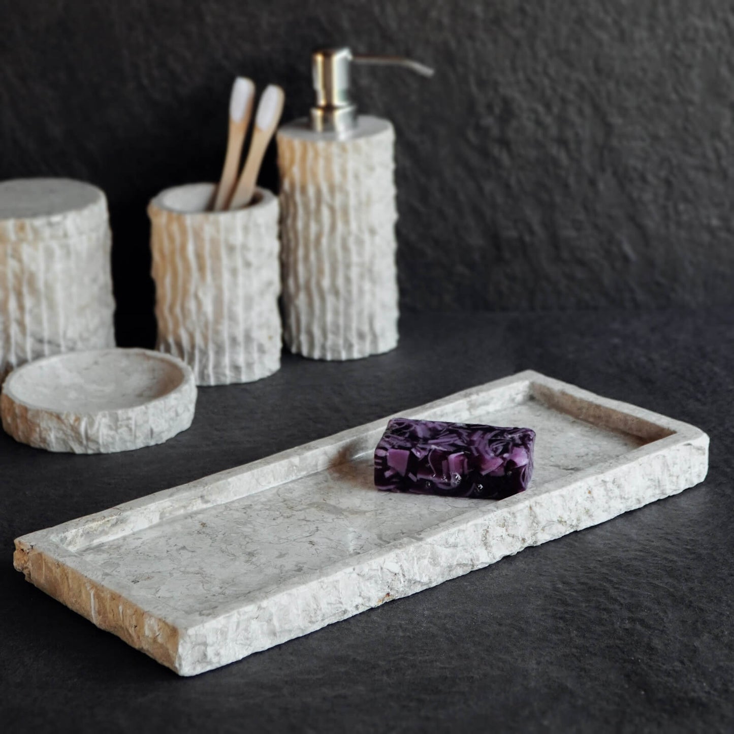 Marbela Bathroom Accessories Set Of Five