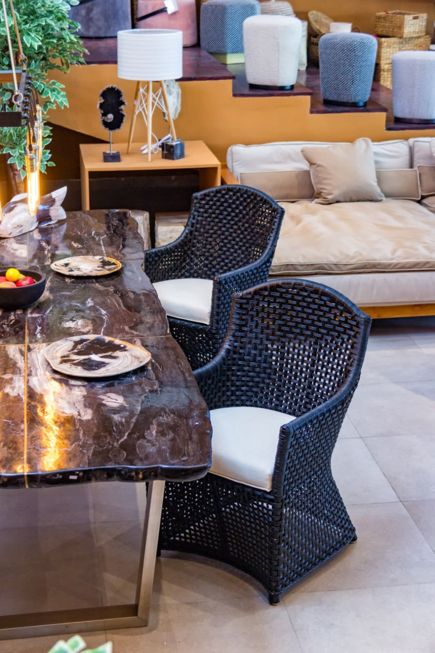 Rattan armchair – Gabby Arm, natural natural materials in boho style