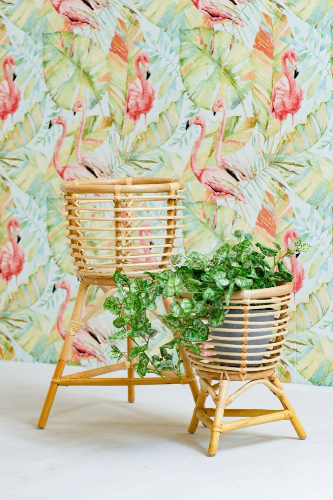 Handcrafted rattan planter – Tessa Stands, boho decor from BaliSouk