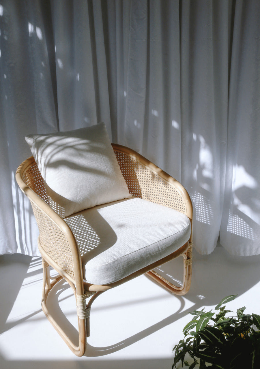 Rattan chair Niko – boho furniture handcrafted in Bali by BaliSouk