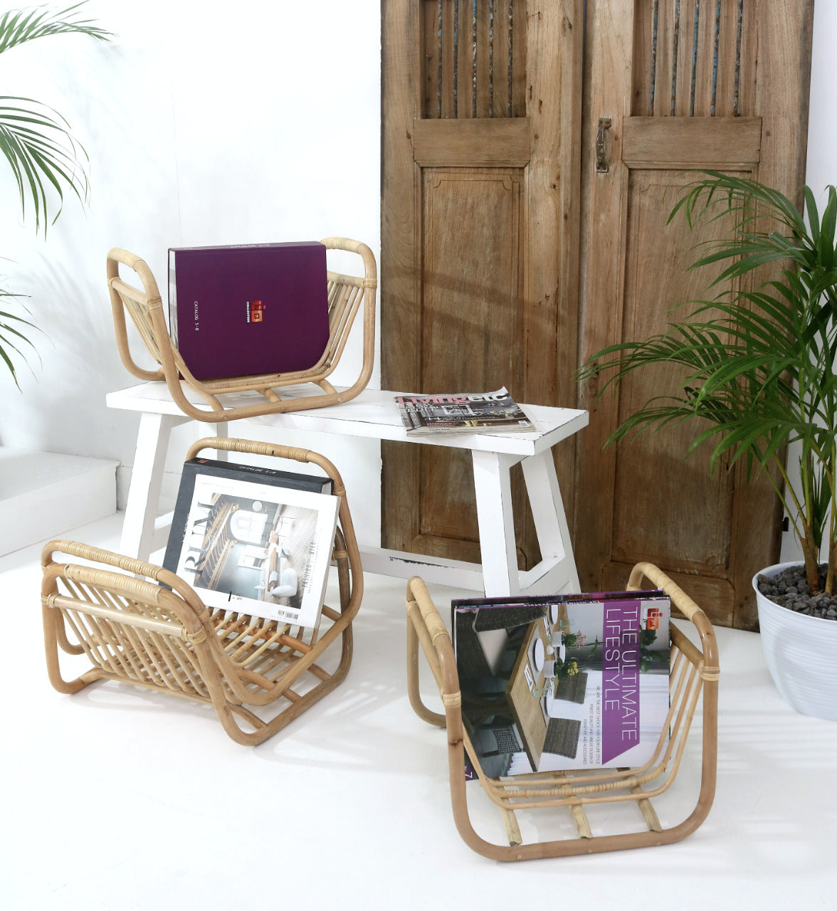 The Lyngby News Paper decorative piece – natural materials, boho decor handmade in Bali