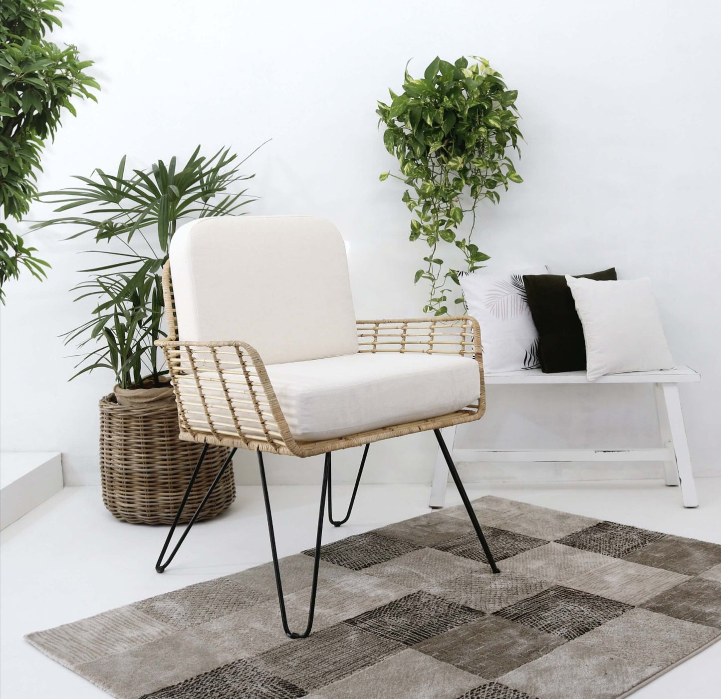 Bali Furniture – Carmen Chair With Cushion Set – The Carmen Chair With Cushion Set brings
