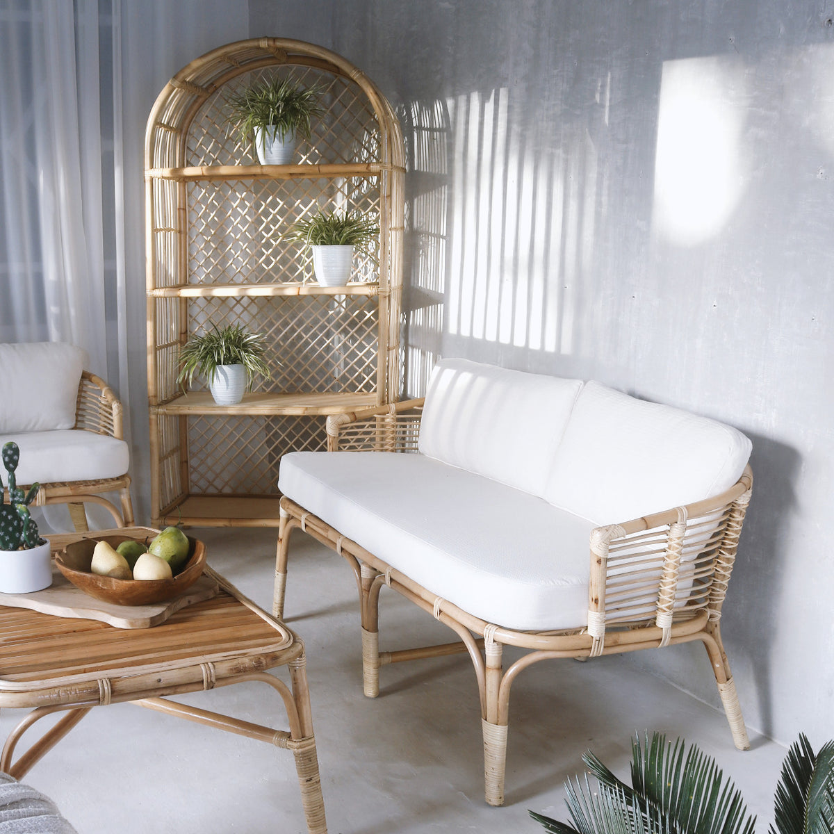 Handmade rattan sofa – the Camilla, boho furniture made in Bali