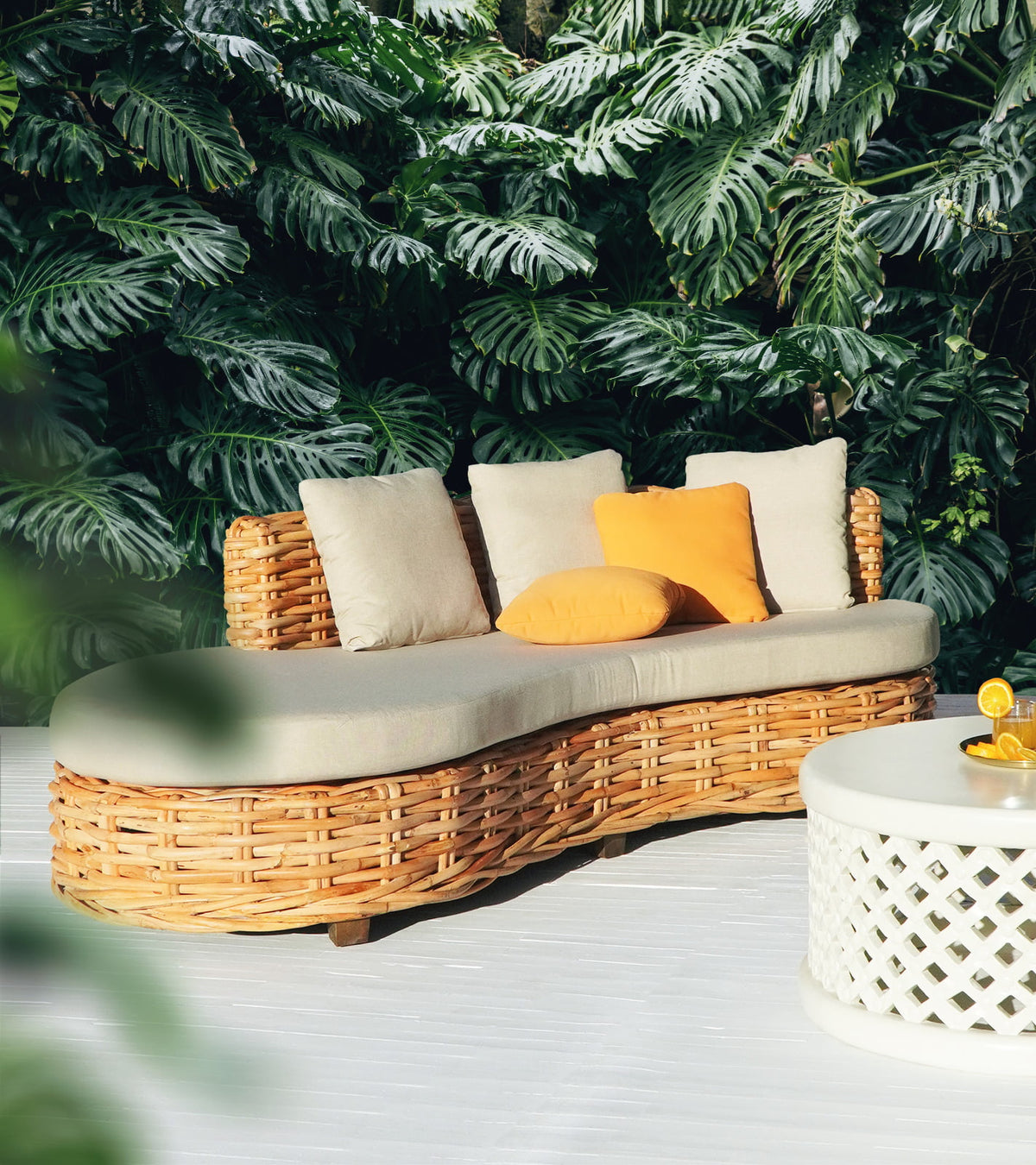 The Charlotte sofa – natural materials, boho furniture handmade in Bali