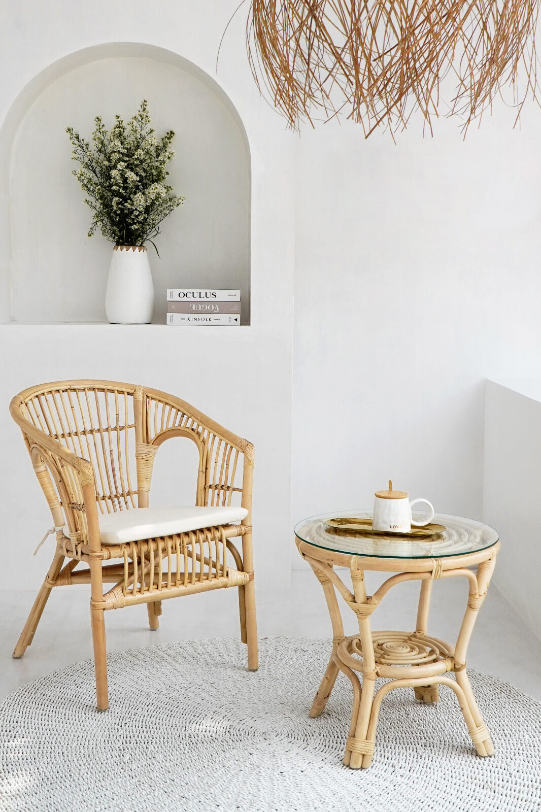 Dion Round Table With Glass Top 5Mm