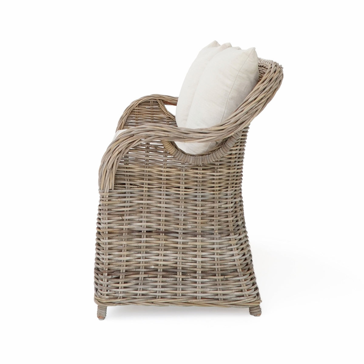 Rattan loveseat – Athena Love Seat, natural natural materials in boho style