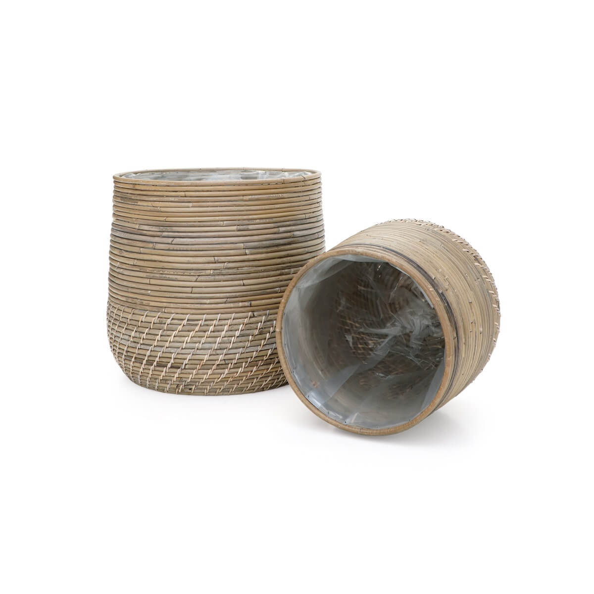 Shawn Round Basket Set With Plastic