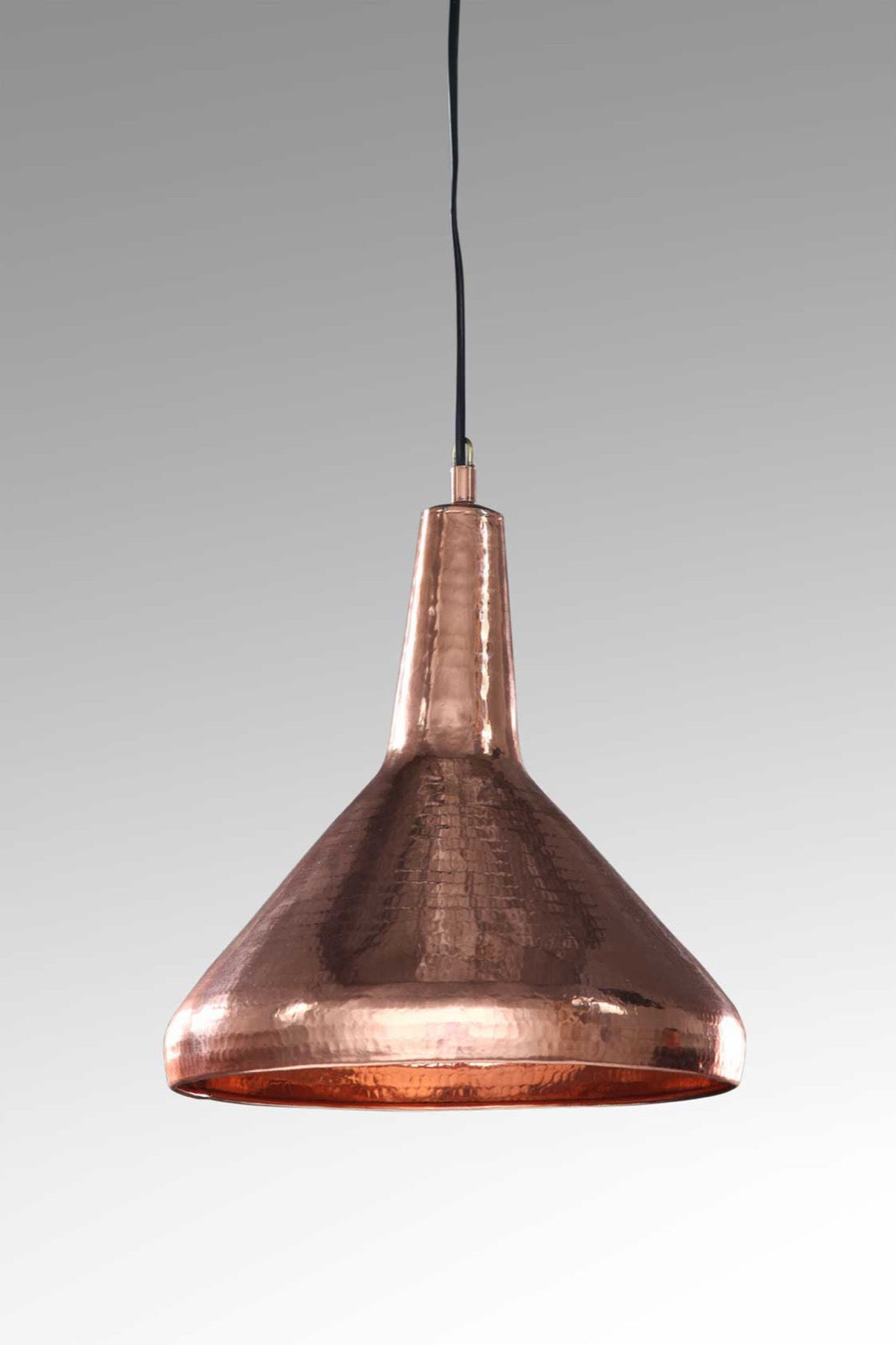 Handmade bronze lamp – the Torong Polished Copper, boho decor made in Bali