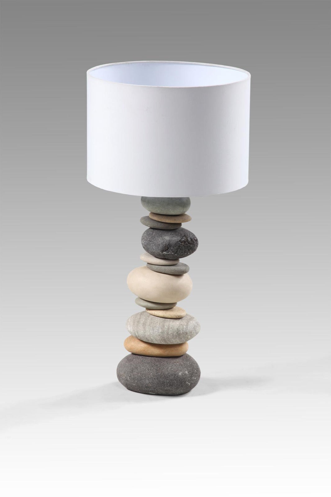 The Stone table lamp – natural materials, boho decor handmade in Bali