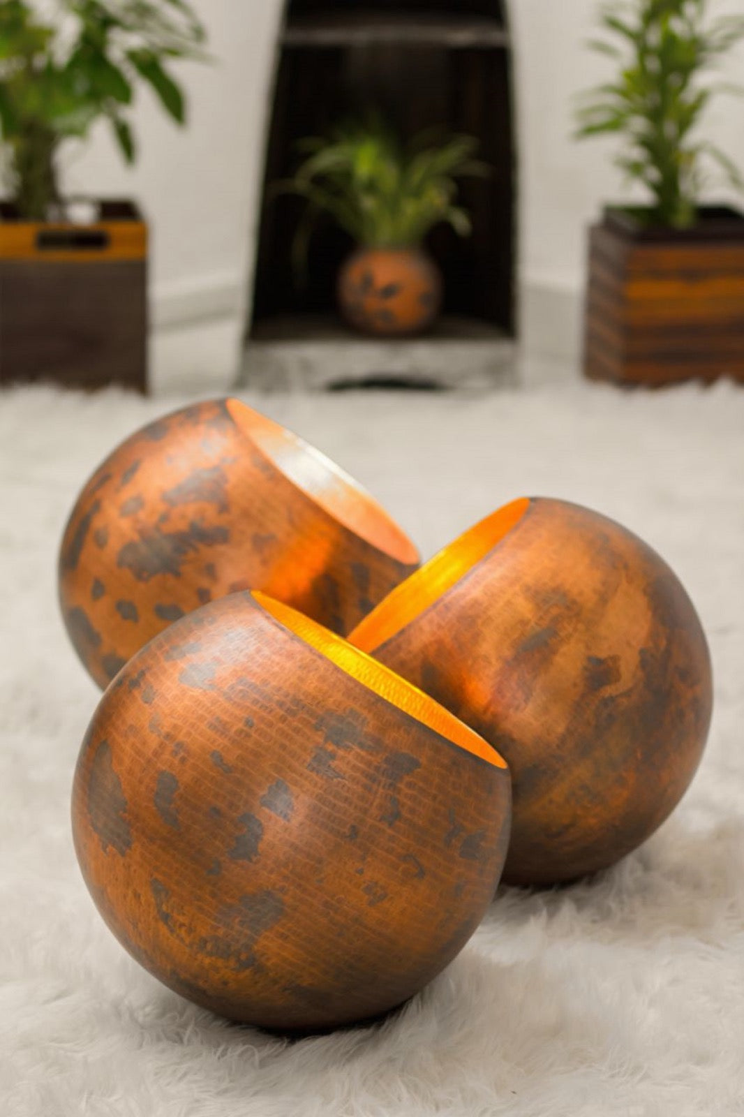 Ball floor lamp by BaliSouk – boho decor made in Bali