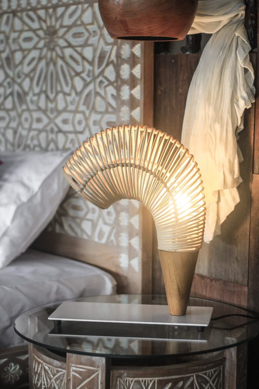 Bali Furniture – Trompet Table Lamp Without Electric Cable – The Trompet Table Lamp Without Electric