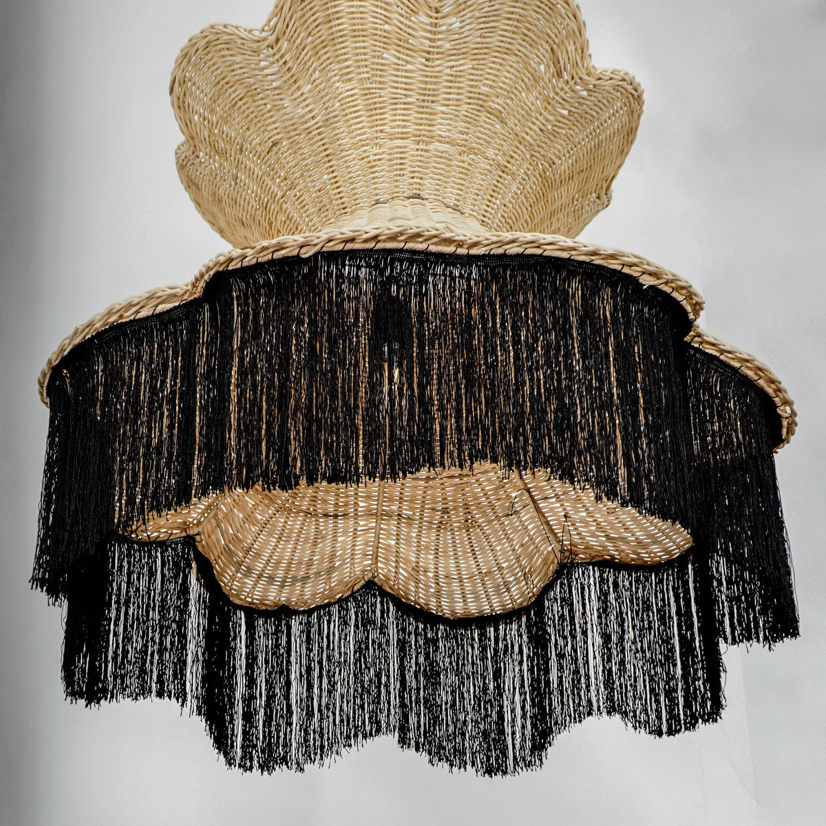 Rattan pendant lamp Emily – boho decor, handwoven and handmade in Bali
