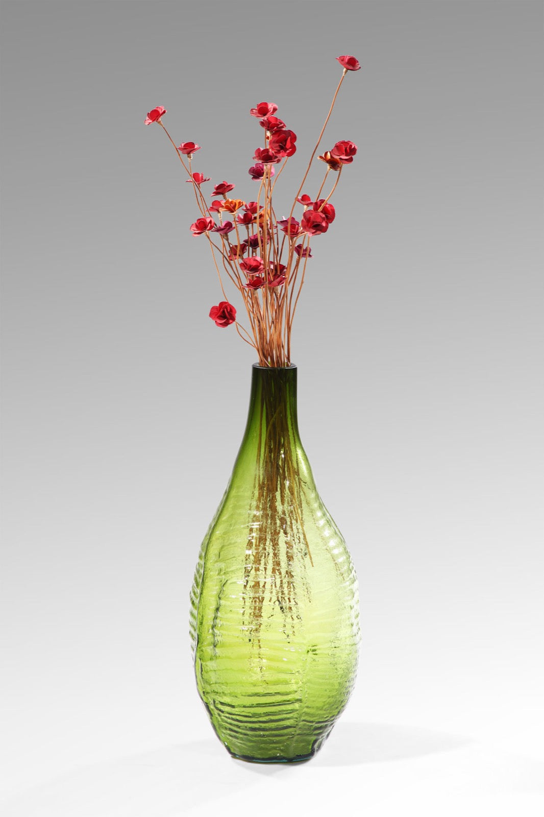 Glass vase Monica Glass – boho decor handcrafted in Bali by BaliSouk