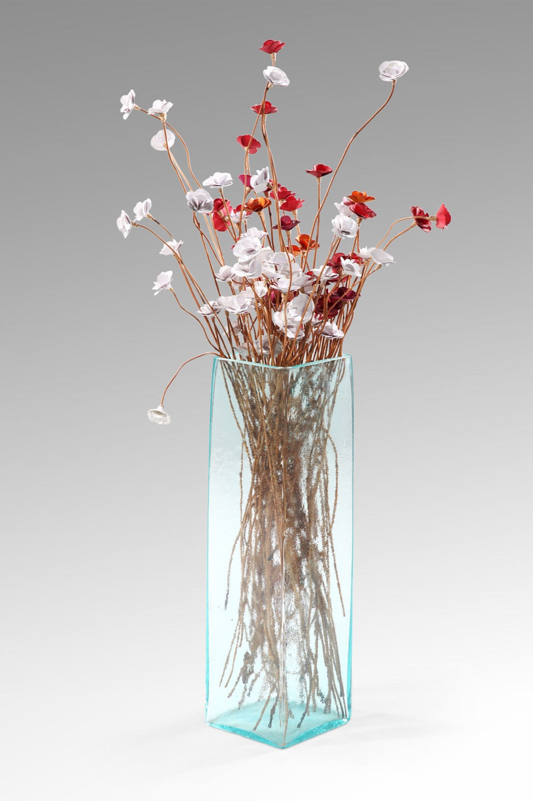 The Paris Glass vase – natural materials, boho decor handmade in Bali