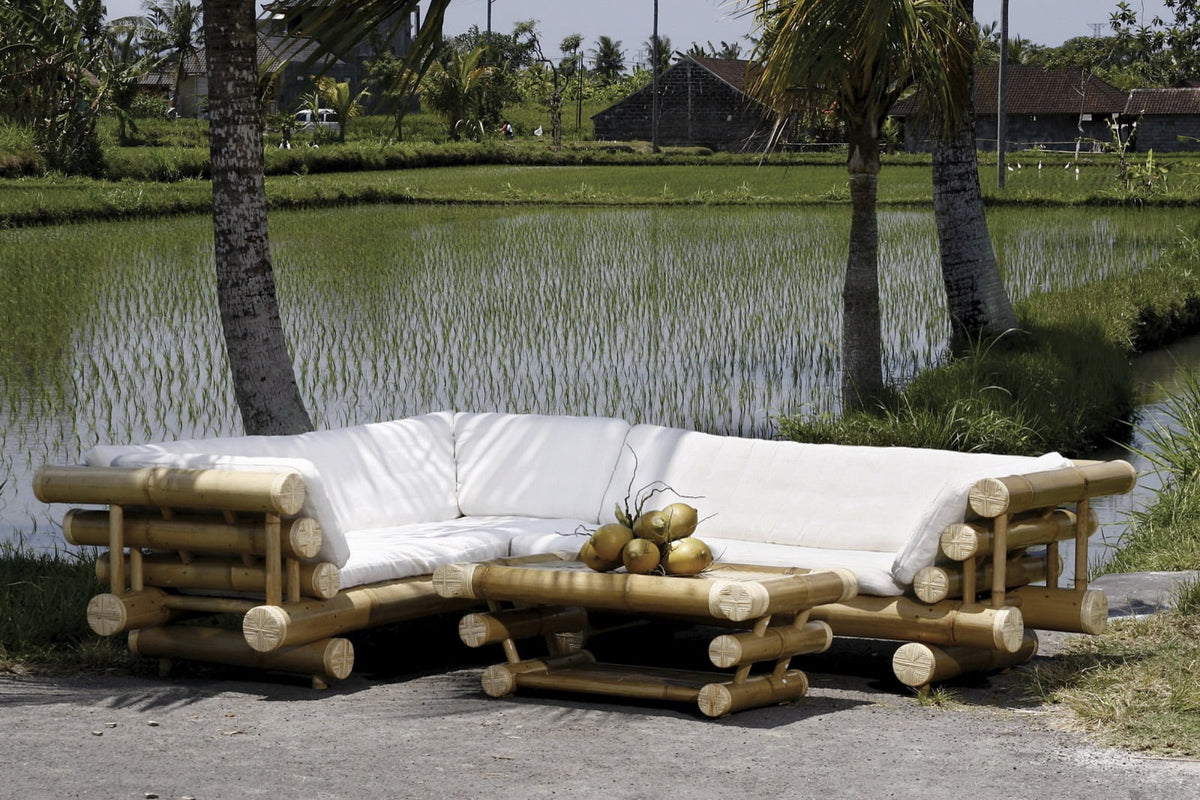 Bamboo living set – Banderas – boho furniture handmade in Bali by BaliSouk