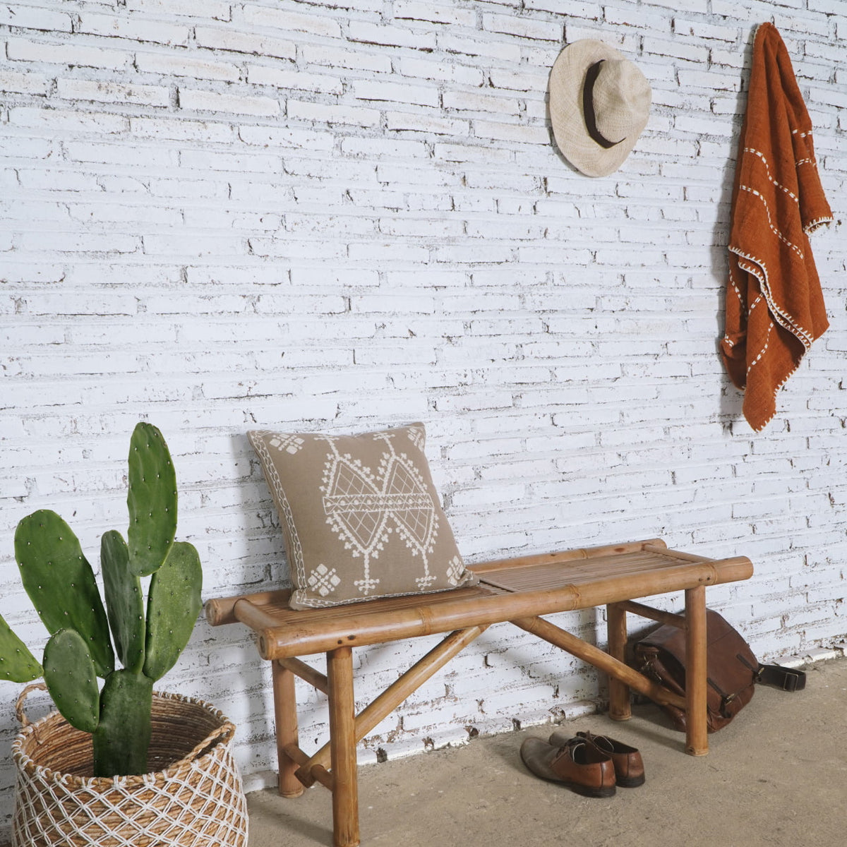 The Guadalajara bench – natural materials, boho furniture handmade in Bali