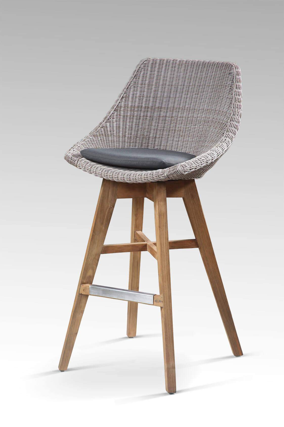 Santorini Bar Chair (K/D) With Cushion