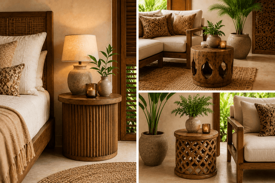 Bali Side Tables Guide for Bedrooms and Living Rooms