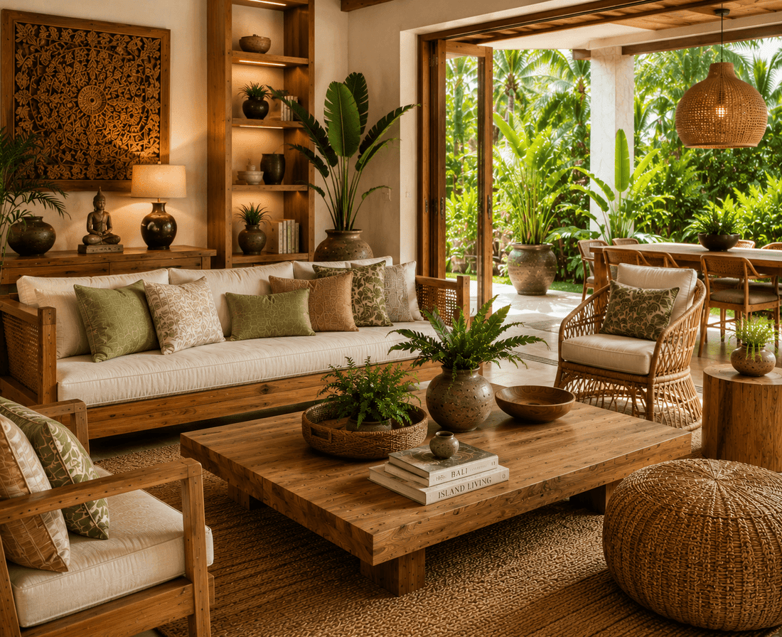 How to Create a Bali-Inspired Living Room with Natural Textures