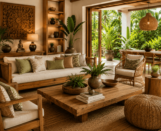 How to Create a Bali-Inspired Living Room with Natural Textures