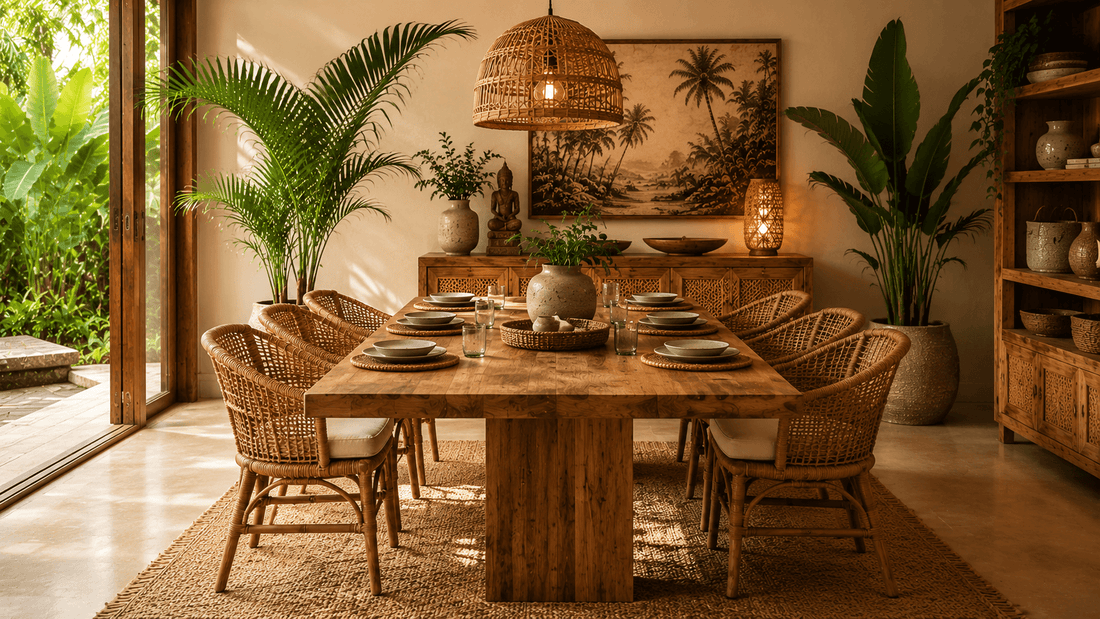 How to Create a Bali Inspired Dining Room