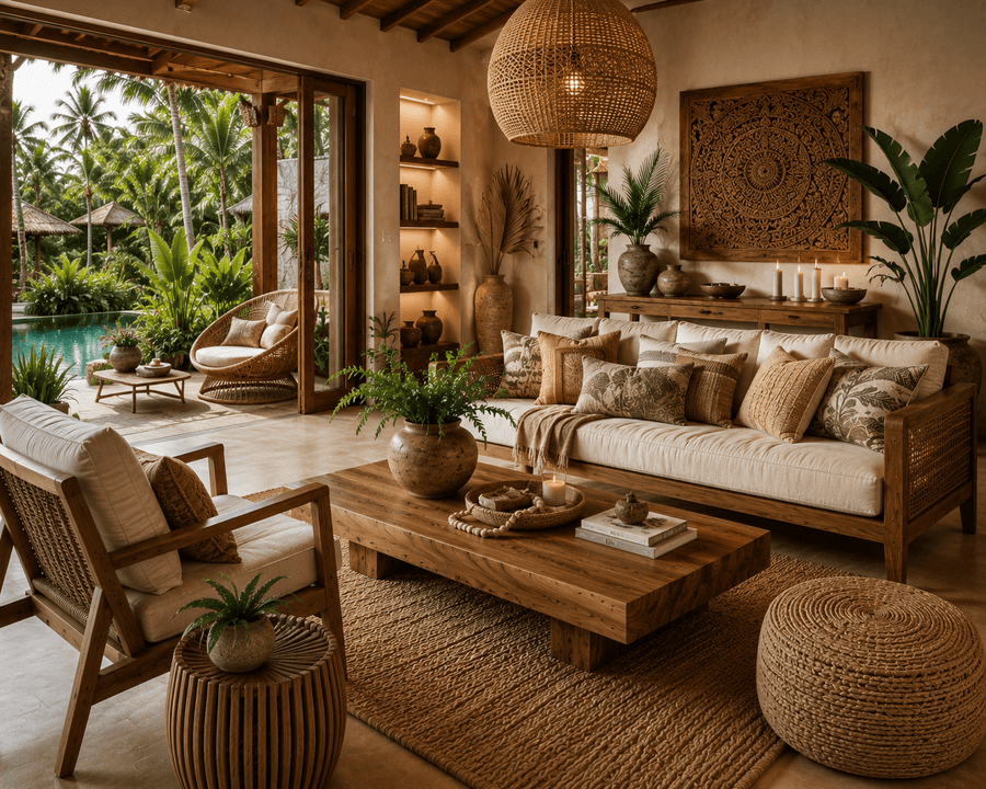 How to Create a Wellness-Inspired Interior with Bali Furniture and Natural Decor