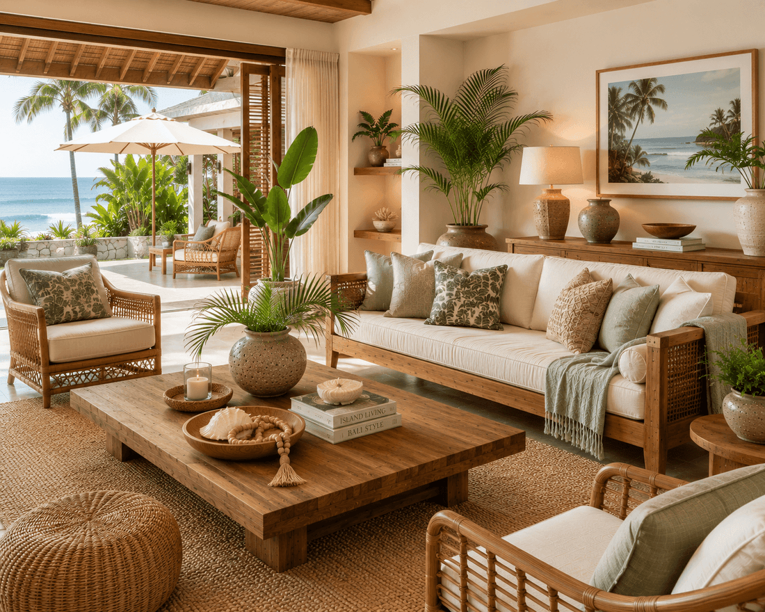 How to Decorate a Coastal Home with Bali Furniture and Tropical Decor