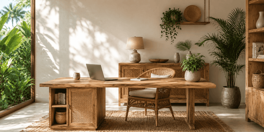 How to Design a Calm Home Office with Bali Furniture
