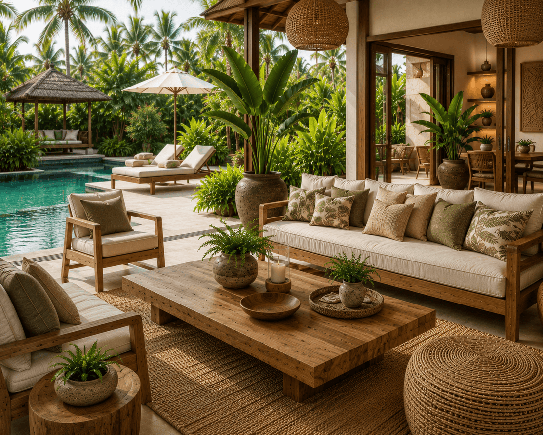 How to Mix Modern Architecture with Handcrafted Bali Furniture
